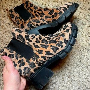 Cheetah Print Booties Size 7